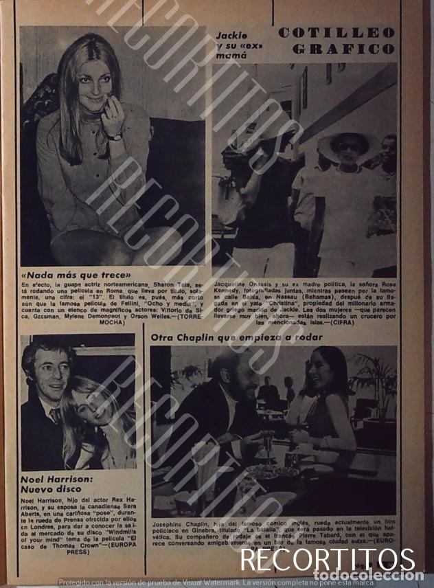 Cine: JACKIE JACQUELINE KENNEDY ONASSIS SHARON TATE NOEL HARRISON JOSEPHINE CHAPLIN