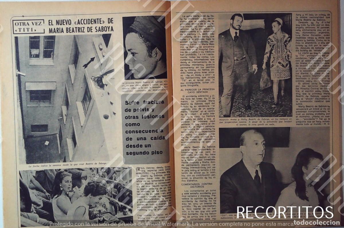 Cine: MARIA BEATRIZ DE SABOYA ACCIDENTE MAURIZIO ARENA