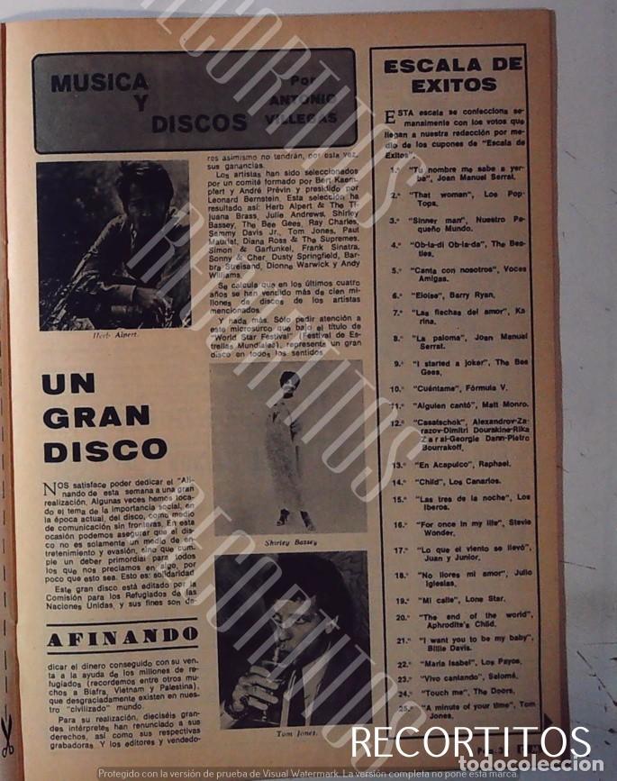 Cine: SHIRLEY BASSEY TOM JONES HERB ALPERT ESCALA DE EXITOS BOB DYLAN JOAN BAEZ THE TEMPTATIONS JONATHAN K