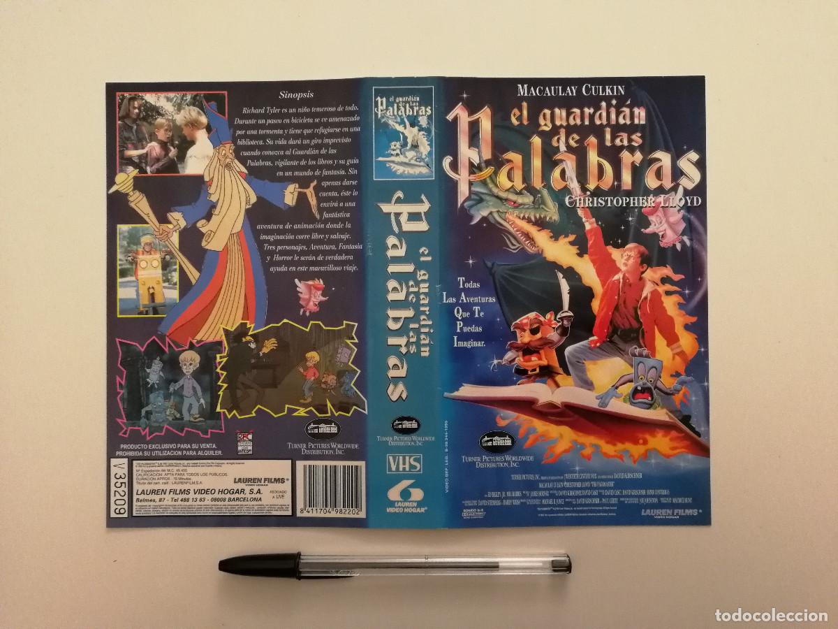 Cine: CARATULA ORIGINAL -A4- EL GUARDIAN DE LAS PALABRAS - ANIMACION - Macaulay Culkin
