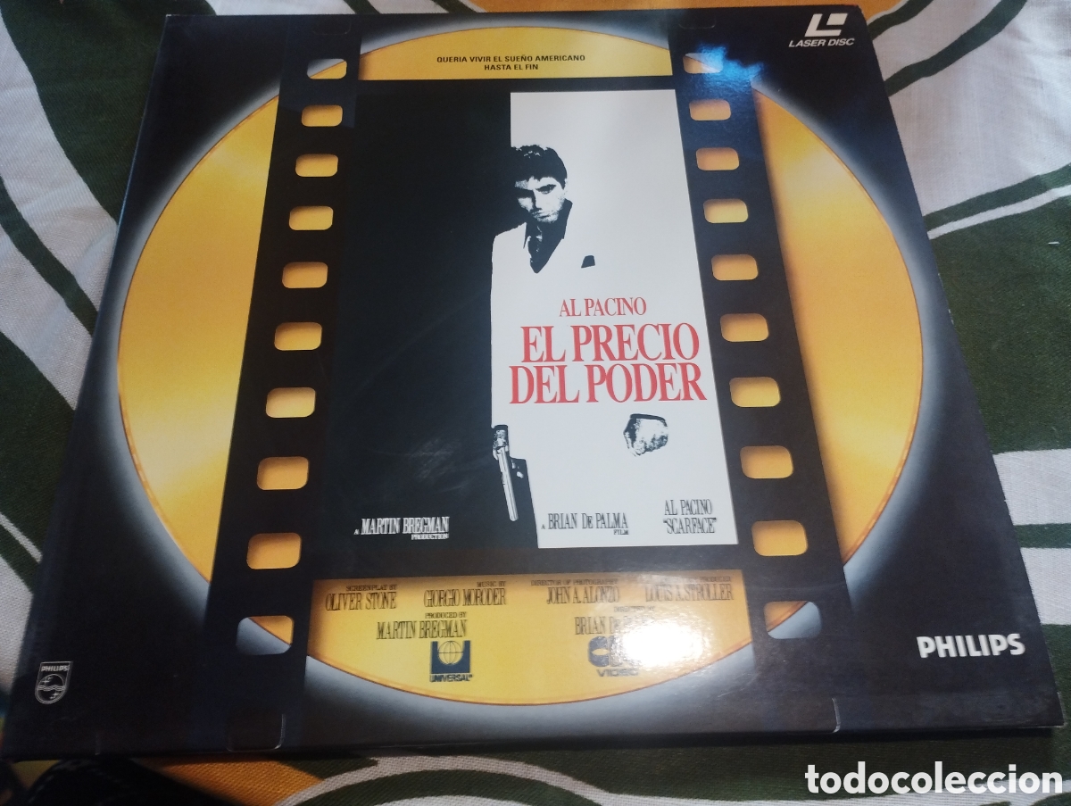 Cine: Doble laser Disc c&oacute;mo nuevo s&oacute;lo desprecintado el pl&aacute;stico Al Pacino El precio del Poder