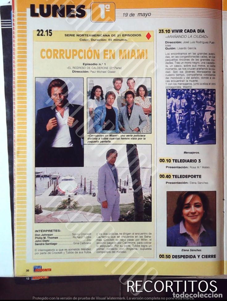 Cine: CORRUPCION EN MIAMI VICE DON JOHNSON paul michael thomas ISABEL BAUZA TORREBRUNO MARIA LUISA SECO