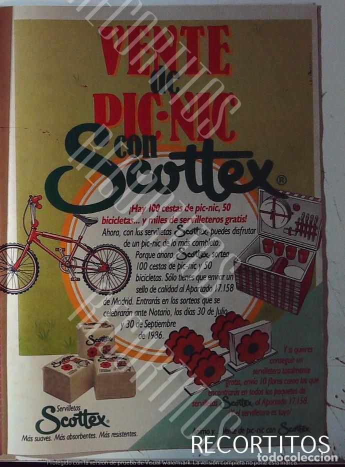 Cine: SCOTTEX PIC NIC ANUNCIO PUBLICIDAD 1986