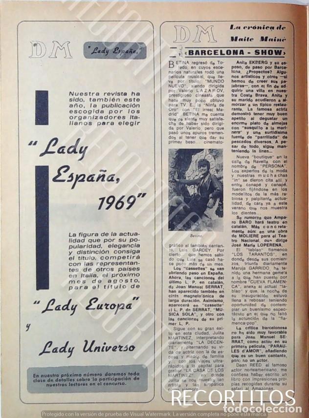 Cine: BETINA LADY ESPA&Ntilde;A 1969 UNIVERSO EUROPA