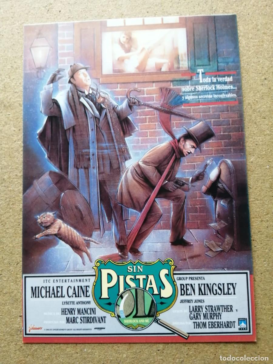 Cine: CARTON CONCURSO PELICULA SIN PISTAS (MICHAEL CAINE - BEN KINGSLEY)