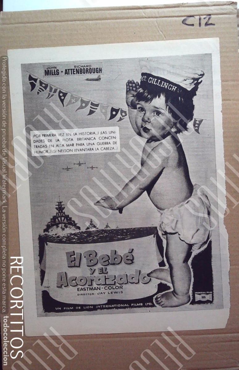 Kino: EL BEBE Y EL ACORAZADO JOHN MILLS RICHARD ATTENBOROUGH