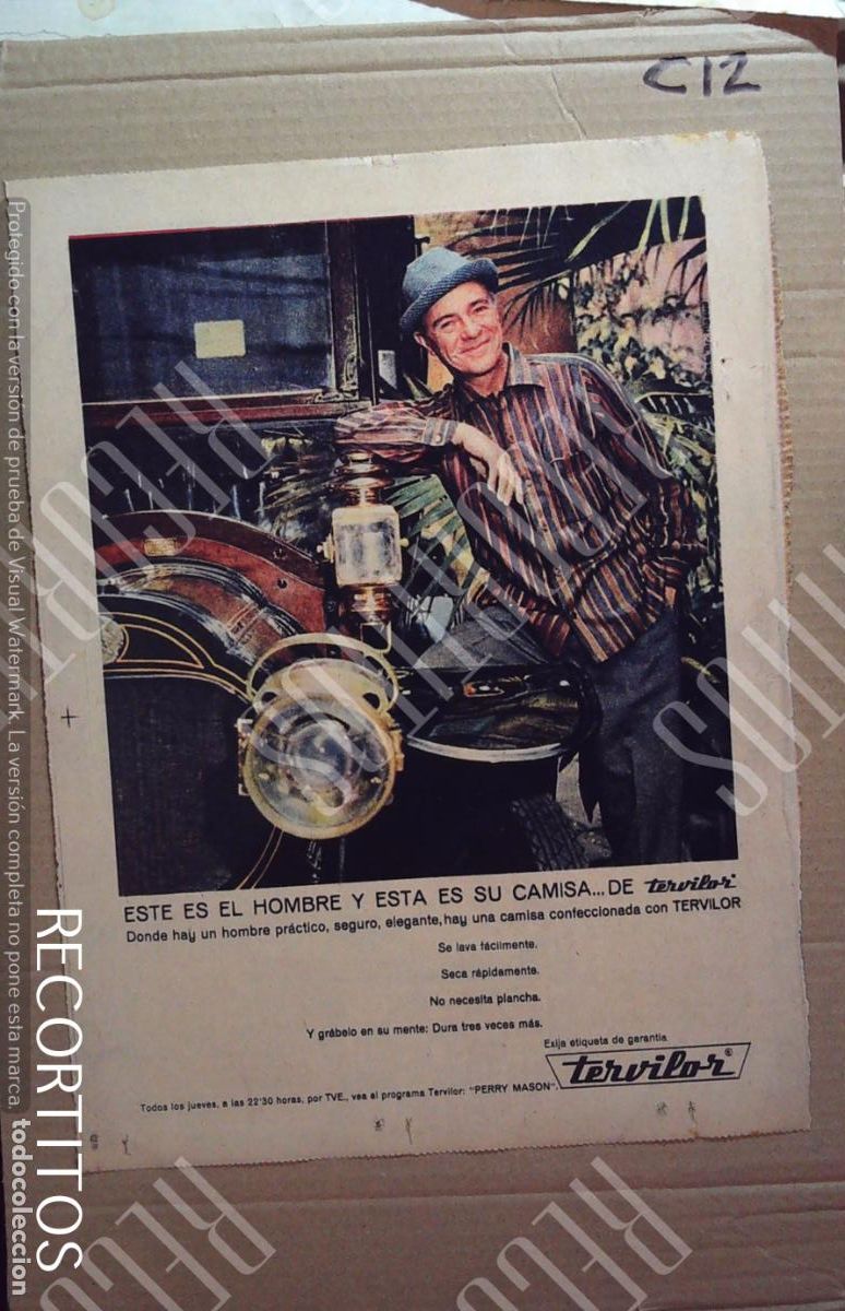 Cine: TERVILOR CAMISAS ANUNCIO PUBLICIDAD 1962 FELICES PASCUAS