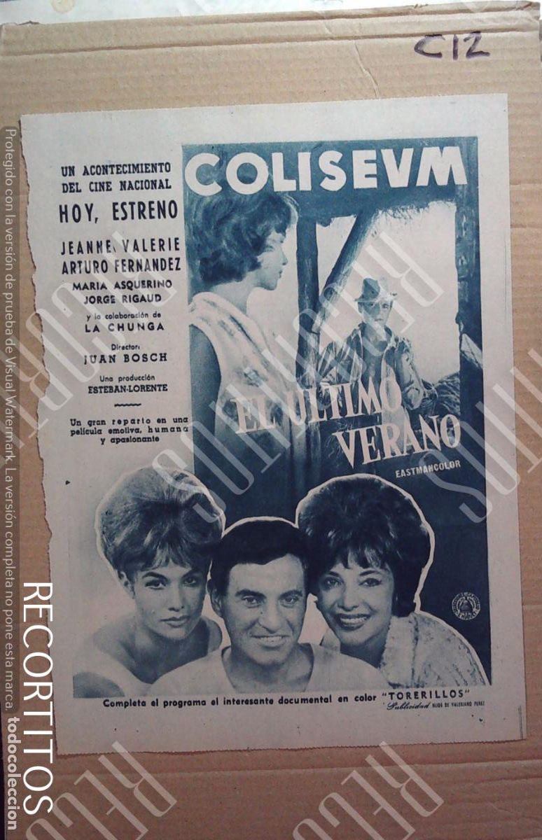 Cine: EL ULTIMO VERANO JEANNE VALERIE ARTURO FERNANDEZ MARIA ASQUERINO LA CHUNGA