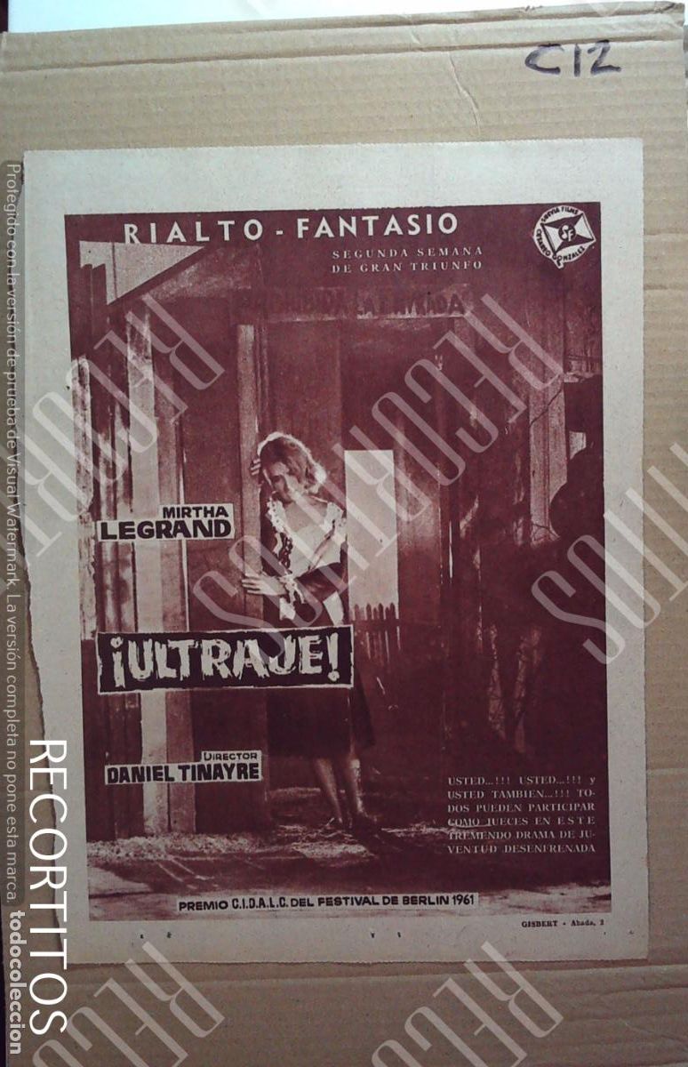 Cine: ULTRAJE MIRTHA LEGRAND - Foto 1