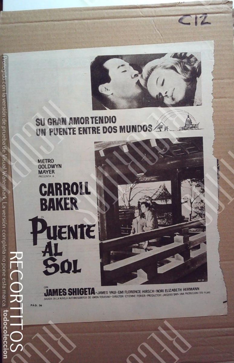 Cine: PUENTE AL SOL CARROLL BAKER - Foto 1