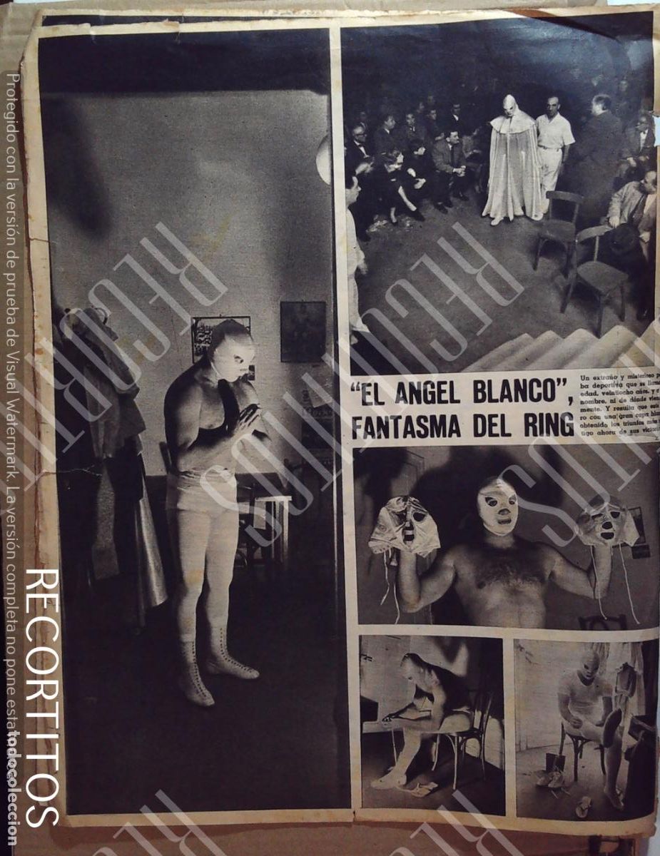 Cine: EL ANGEL BLANCO FANTASIA EN EL RING ENMASCARADO WWF PRESSING CATCH