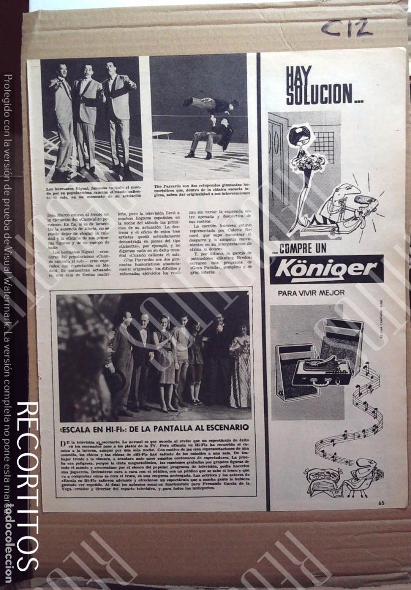 Cine: ESCALA HI-FI HIFI HI FI KONIQUER TOCA DISCOS