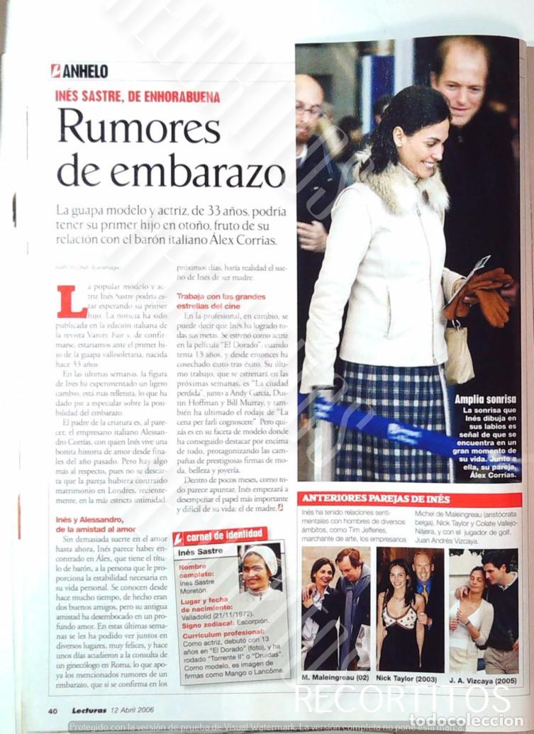 Cine: INES SASTRE RUMORES DE EMBARAZO