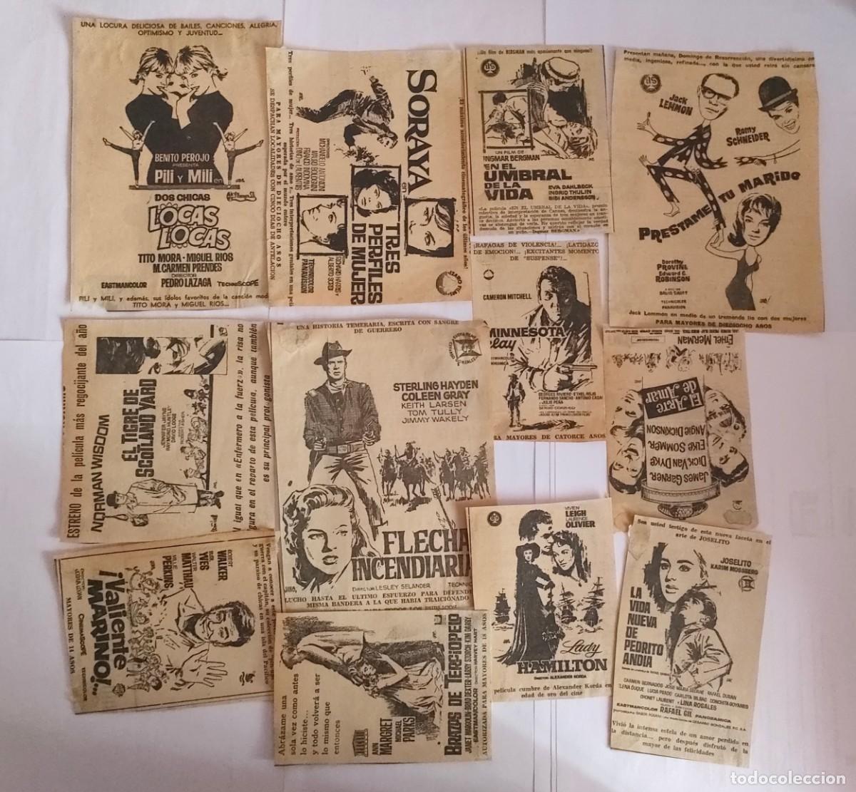 Cine: 184 recortes originales de Francisco Fern&aacute;ndez-Zarza P&eacute;rez JANO a&ntilde;os 60