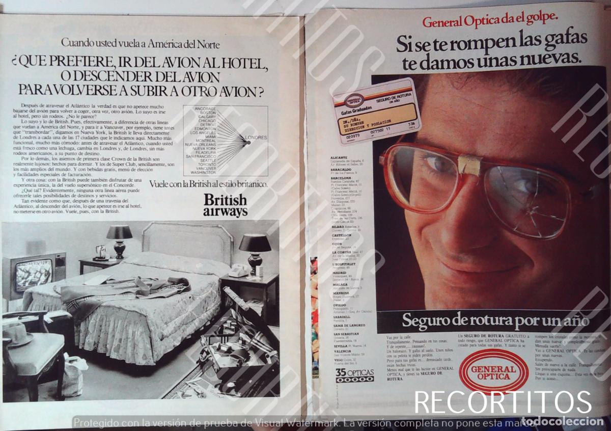 Cine: BRITISH AIRWAYS ANUNCIO PUBLICIDAD GENERAL OPTICAS