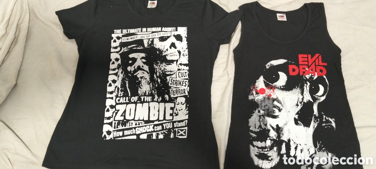 Cine: Pach 2 camisetas Cine de terror talla L yXs