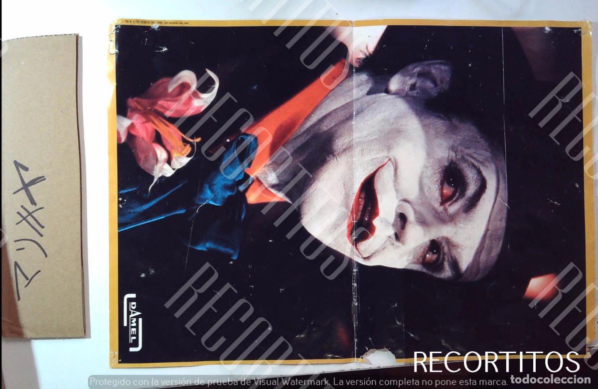 Cine: album poster batman damel palotes chicles chicle jack nicholson el joker tiene un roto
