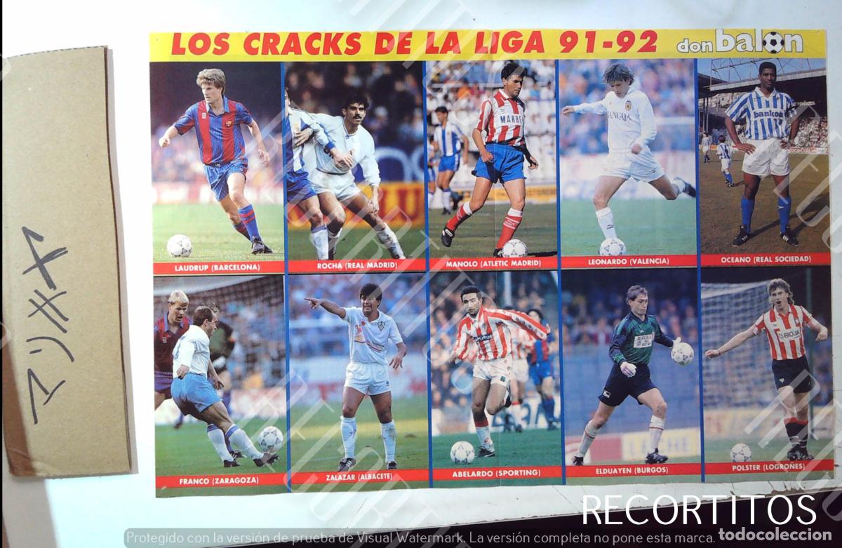 Cine: los crack de los noventa los mejores 91 92 michael laudrup leonardo abelardo franco rocha manolo