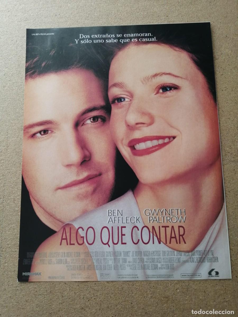 Cine: ANUNCIO PELICULA. ALGO QUE CONTAR (BEN AFFLECK - GWYNETH PALTROW)