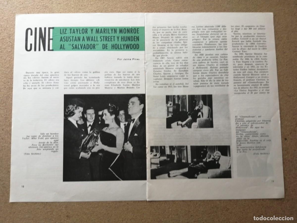 Cine: REPORTAJE. ELIZABETH TAYLOR Y MARILYN MONROE ASALTAN WALL STREET Y HUNDEN AL SALVADOR DE HOLLYWOOD