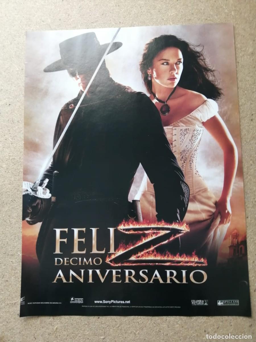 Cine: ANUNCIO. PELICULA EL ZORRO (ANTONIO BANDERAS) FELIZ 10 ANIVERSARIO
