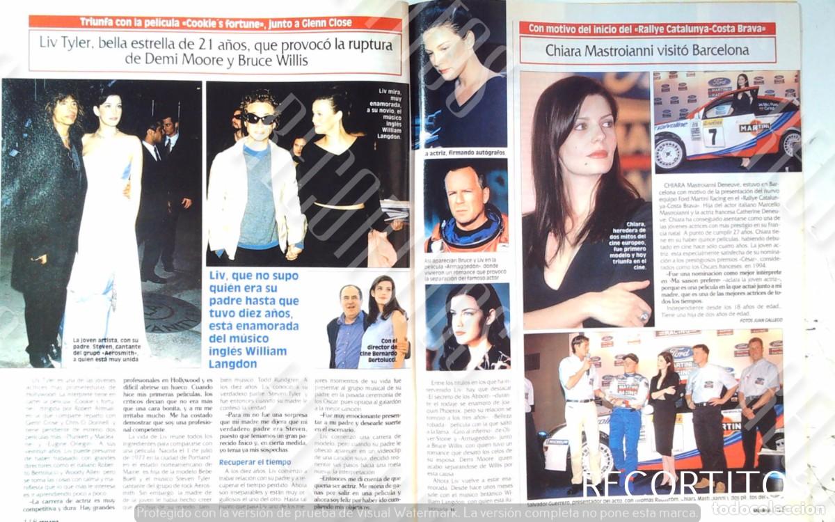 Cine: liv tyler aerosmith bruce willis bernardo bertolucci chiara mastroianni