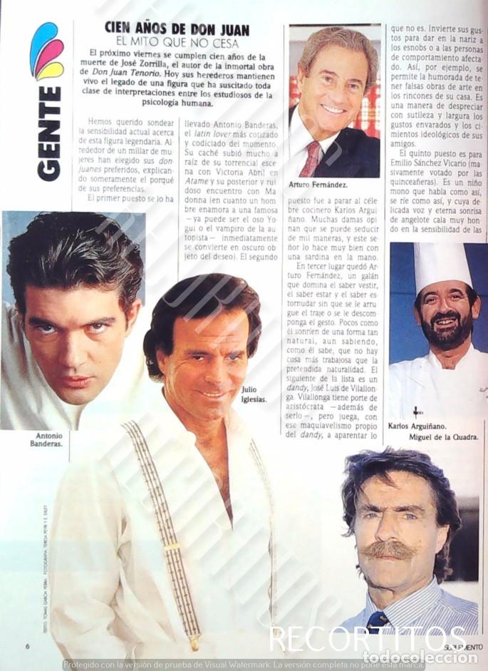 Cine: juio iglesias karlos argui&ntilde;ano arturo fernandez antonio banderas MIGUEL DE LA QUADRA SALCEDO