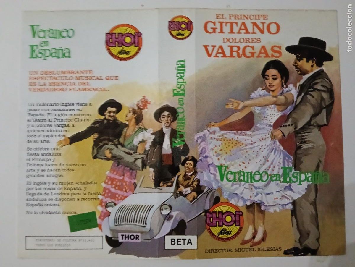 Cine: SUBASTA CARATULAS 012 - VERANEO EN ESPA&Ntilde;A EL PRINCIPE GITANO THOR BETA
