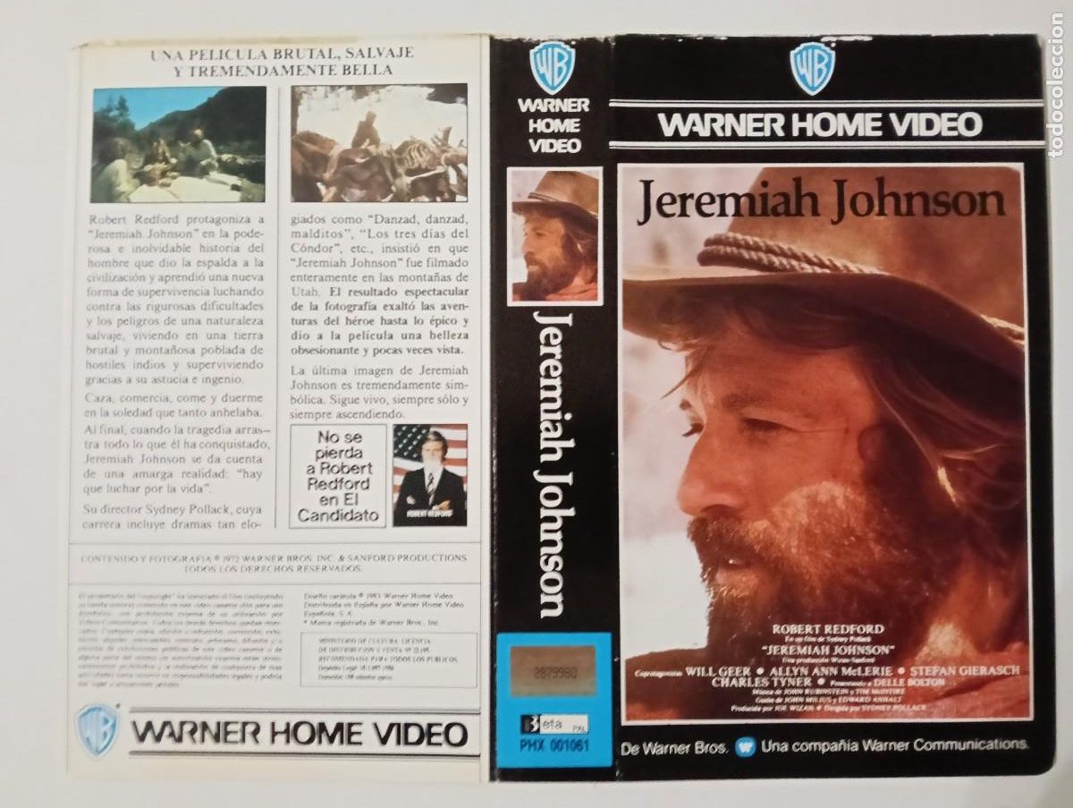 Cine: SUBASTA CARATULAS 015 - JEREMIAH JOHNSON WARNER BETA
