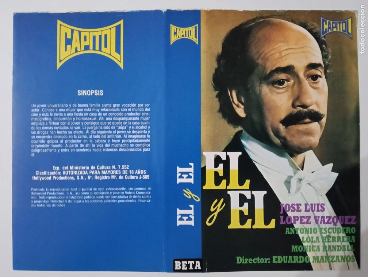 Cine: SUBASTA CARATULAS 022 - EL Y EL CAPITOL BETA - Foto 1