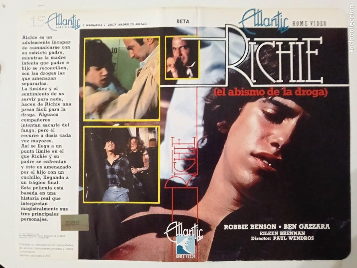 Cine: SUBASTA CARATULAS 025 - RICHIE EL ABISMO DE LA DROGA MANTIC BETA