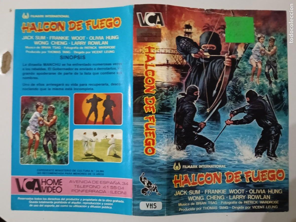 Cine: SUBASTA CARATULAS 028 - HALCON DE FUEGO VCA VHS
