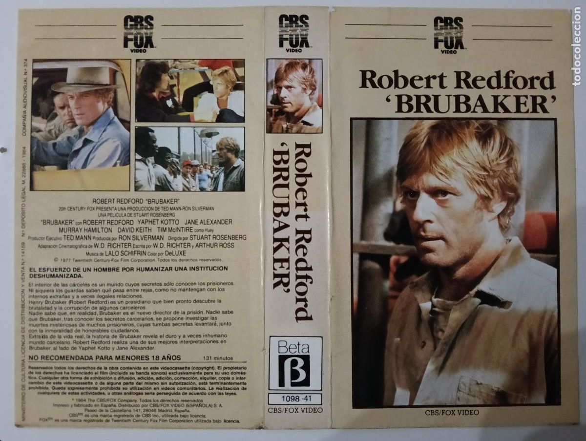 Cine: SUBASTA CARATULAS 040 - BRUBAKER CBS FOX BETA