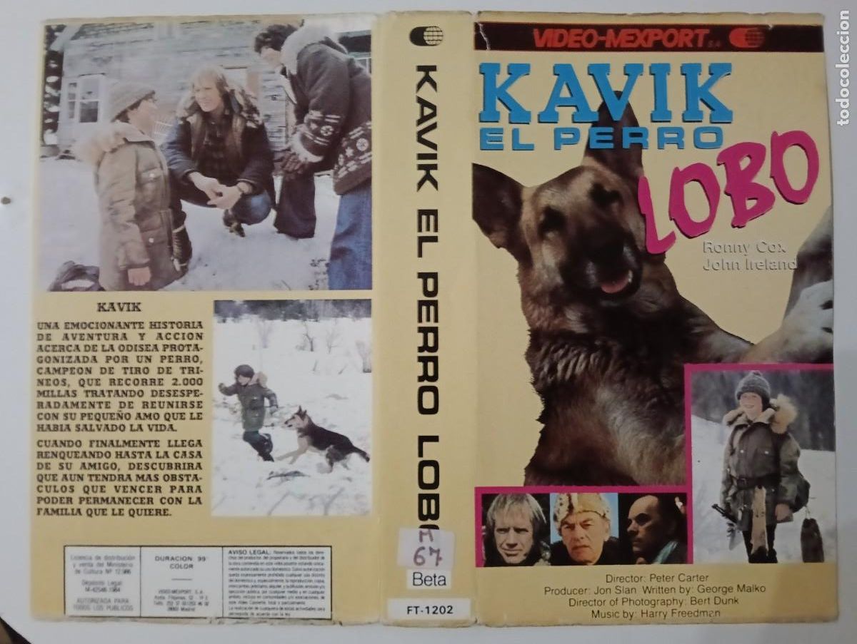 Cine: SUBASTA CARATULAS 041 - KAVIK EL PERRO LOBO MEXPORT BETA