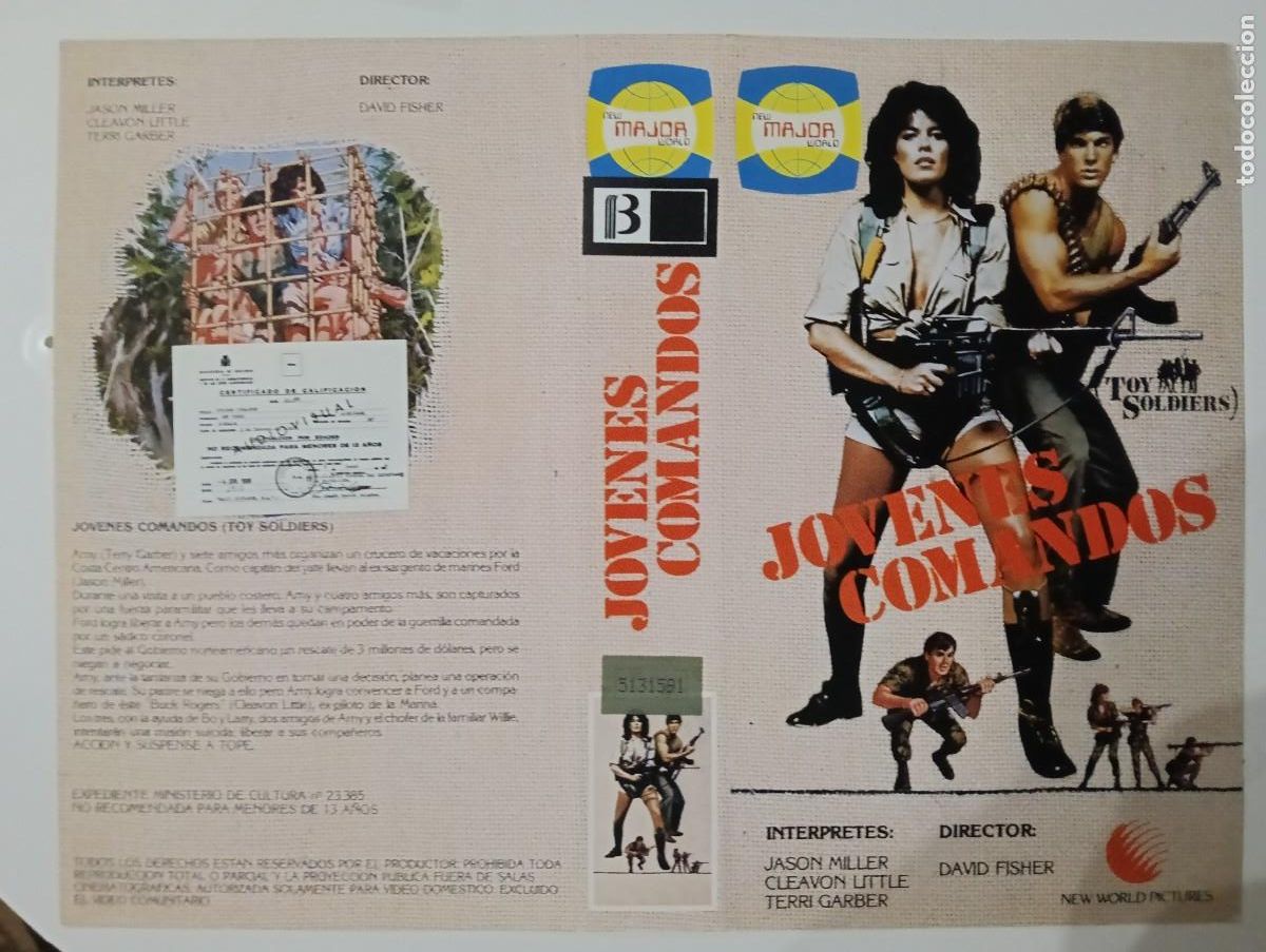 Cine: SUBASTA CARATULAS 052 - JOVENES COMANDOS MAJOR BETA