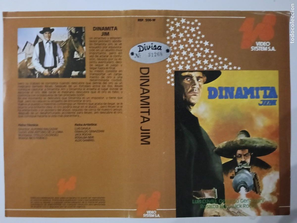 Cine: SUBASTA CARATULAS 053 - DINAMITA JIM VS DIVISA