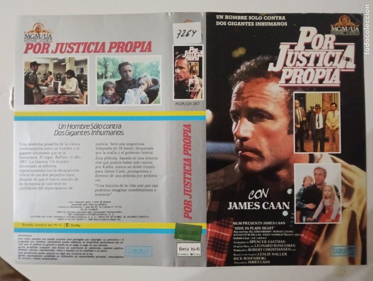 Cine: SUBASTA CARATULAS 056 - POR JUSTICIA PROPIA VIDEOMAN BETA