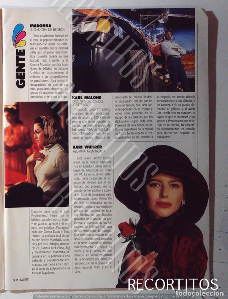 Cine: madonna the league or their own ellas dan el golpe kari wuhrer karl malone