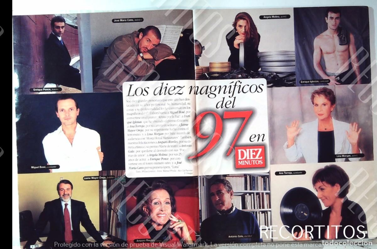 Cine: lina morgan miguel bose enrique iglesias mecano ana torroja nacho cano angela molina amparo rivelle