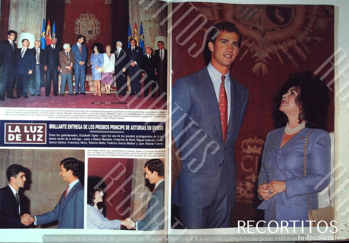 Cine: ELIZABETH TAYLOR LIZ CON LOS REYES DE ESPA&Ntilde;A PREMIO PRINCIPE DE ASTURIAS OVIEDO FELIPE PRINCIPE