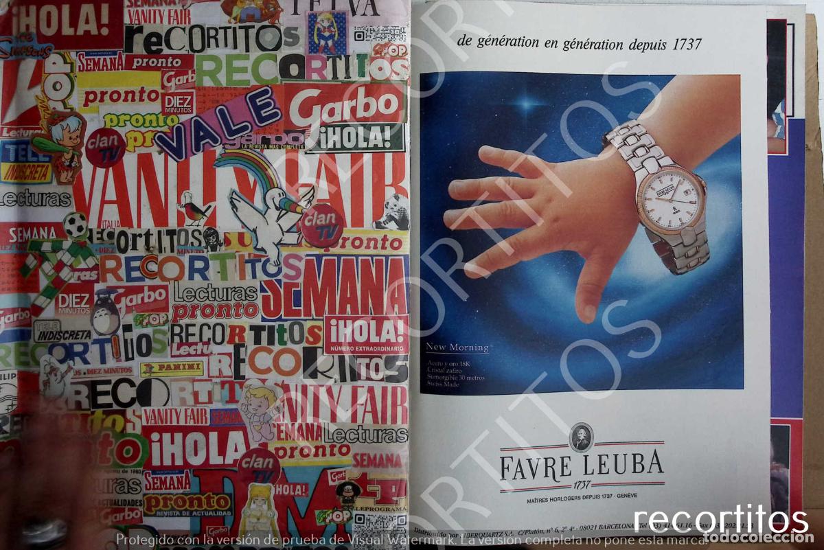 Cine: FAVRE LEUBA ANUNCIO PUBLICIDAD RELOJ
