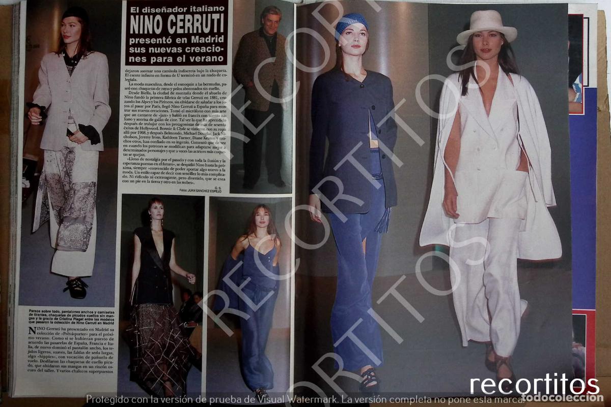 Cine: NINO CERRUTI DESFILE EN MADRID 1993