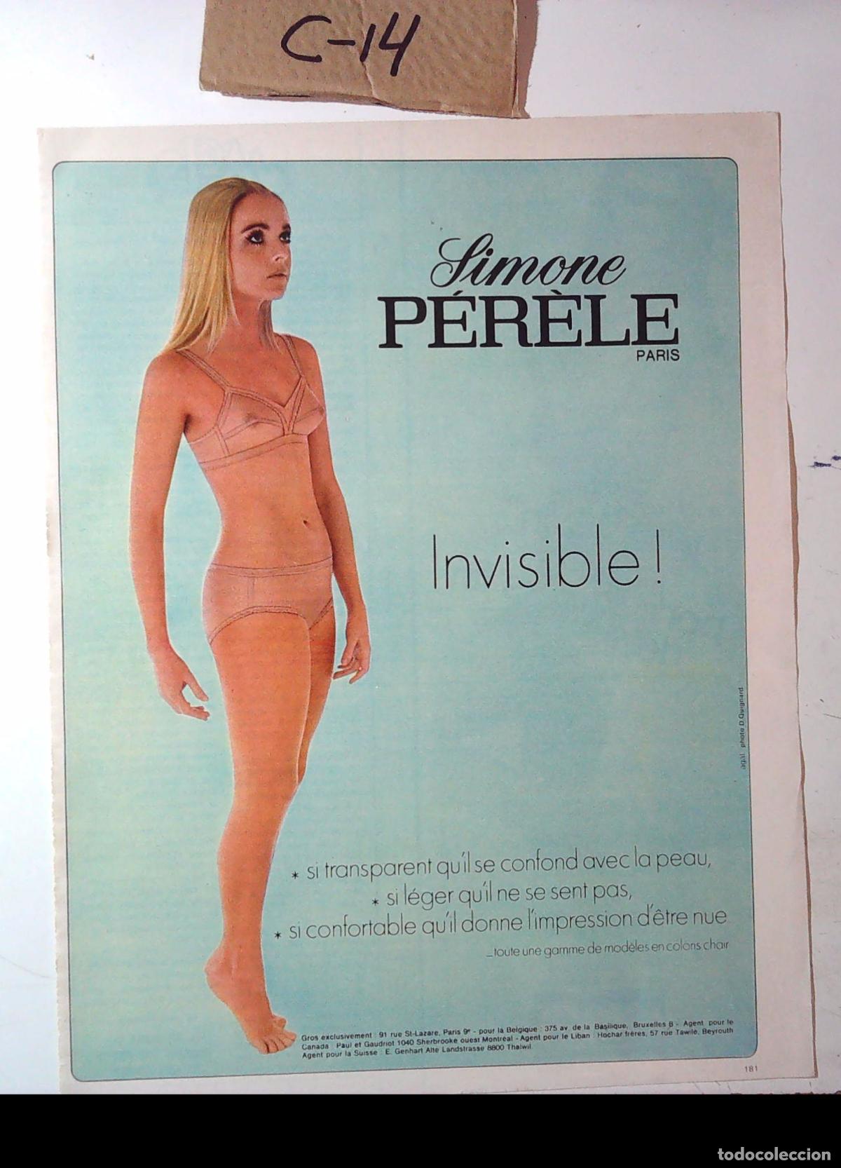 Cin&eacute;ma: PERELE LENCERIA SUJETADOR ANUNCIO PUBLICIDAD SIMONE