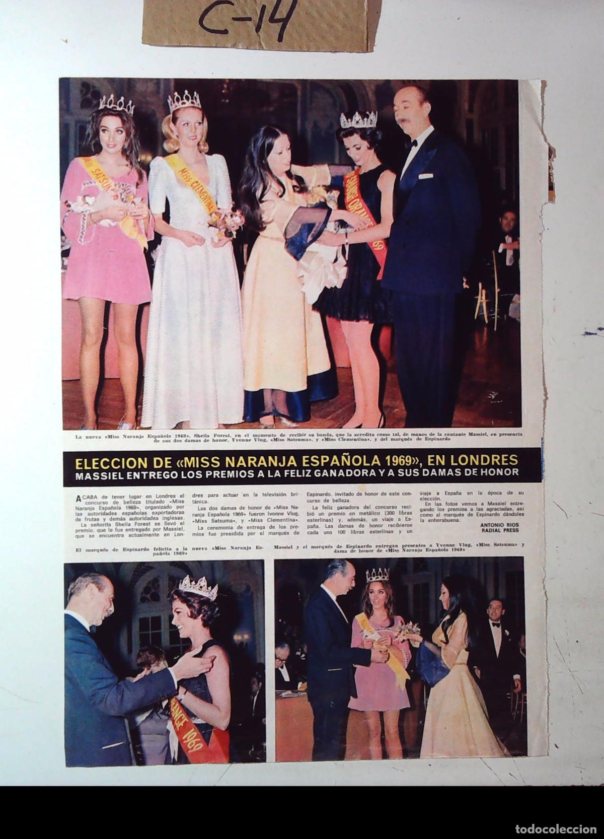 Cin&eacute;ma: MISS NARANJA ESPA&Ntilde;OLA 1969 MASSIEL SHEILA FOREST MISS CLEMENTINA SATSUMA MARQUES DE ESPINARDO