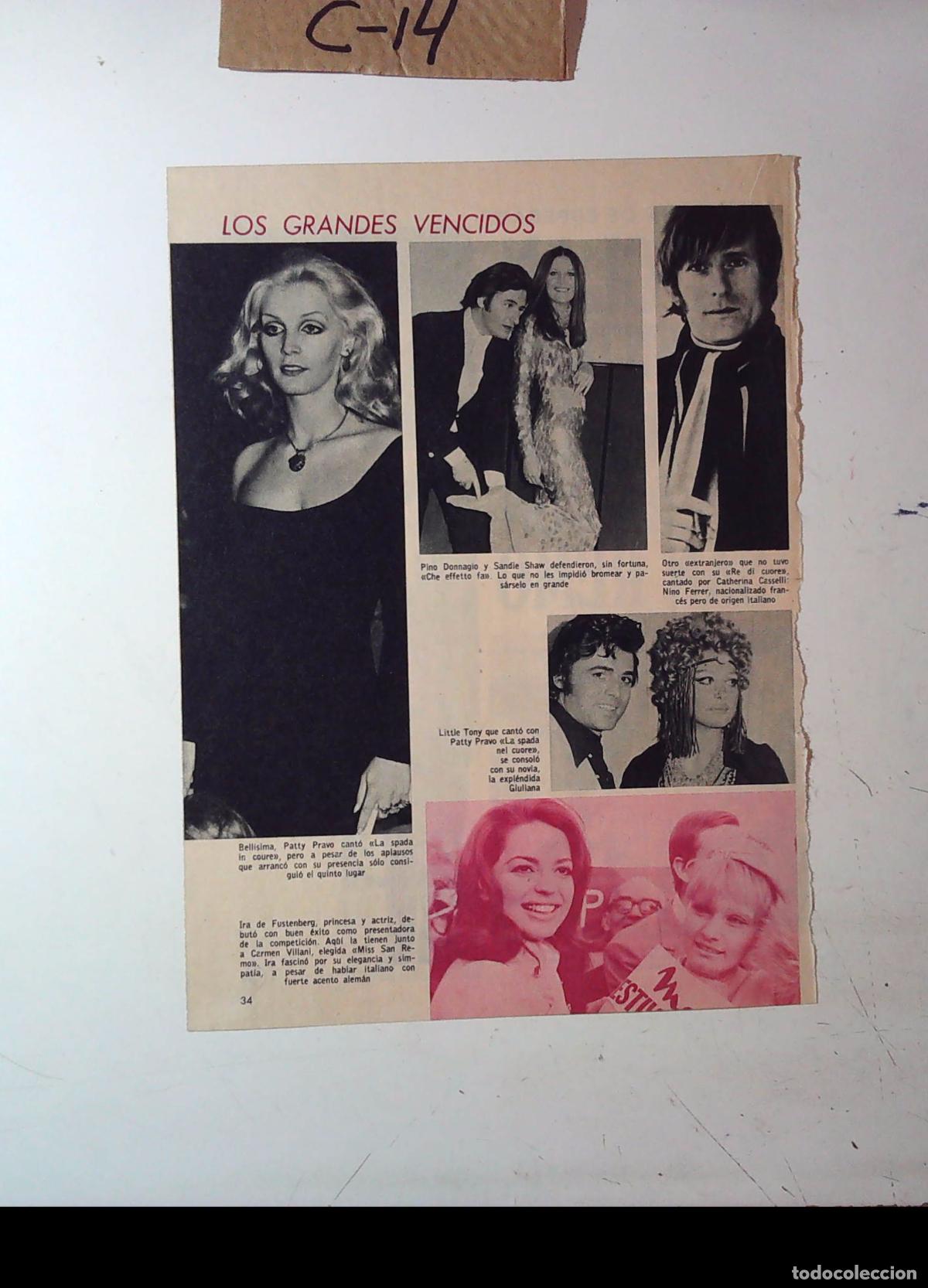 Cine: PATTY PRAVO LITTLE TONY NINO FERRER SANDIE SHAW PINO DONAGIO NICOLA DI BARI SERGIO ENDRIGO IVA ZANIC