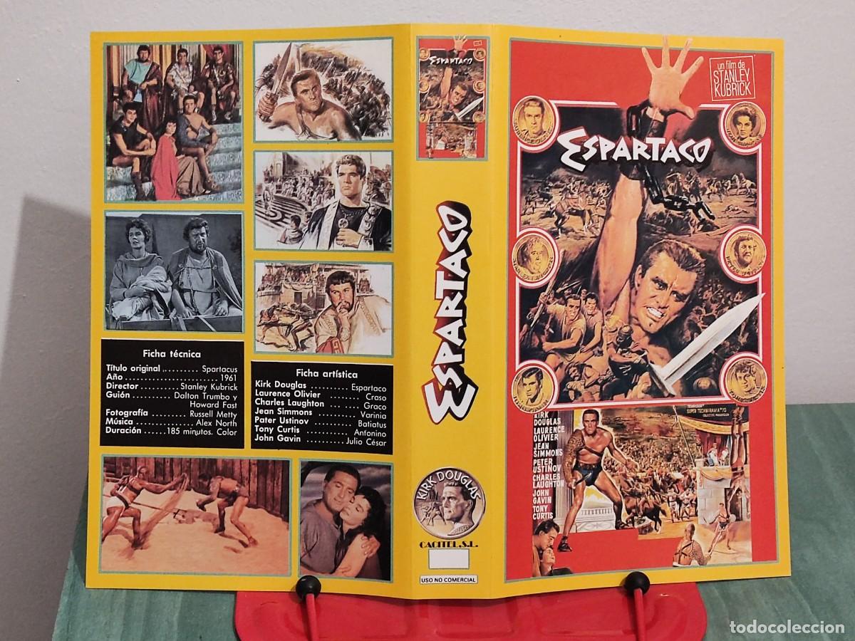 Cine: Caratula cacitel VHS - Espartaco