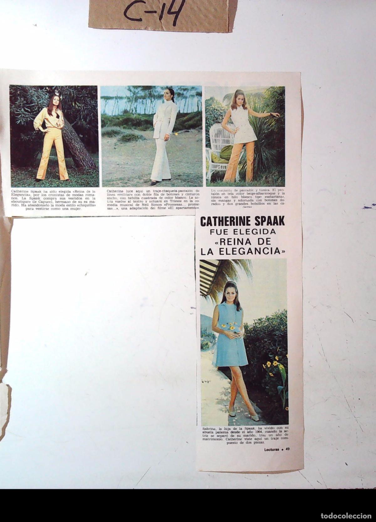 Cine: RECORTES DE CATHERINE SPAAK MISS ELEGANICA