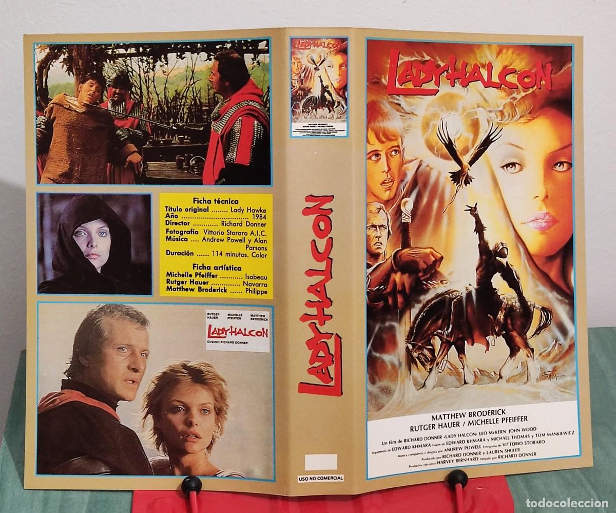 Cine: Caratula cacitel VHS - Lady halcon