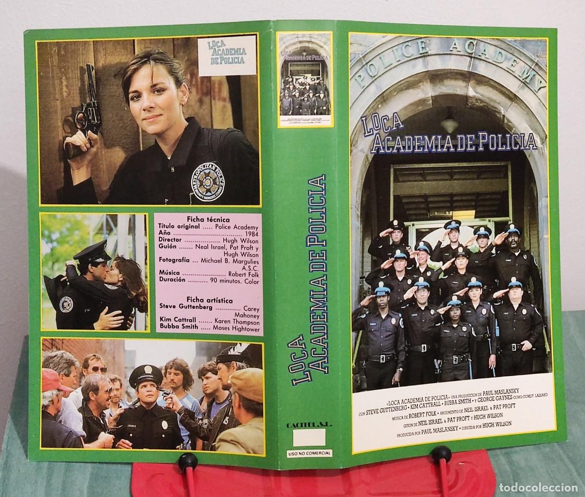 Cine: Caratula cacitel VHS - Loca academia de policia