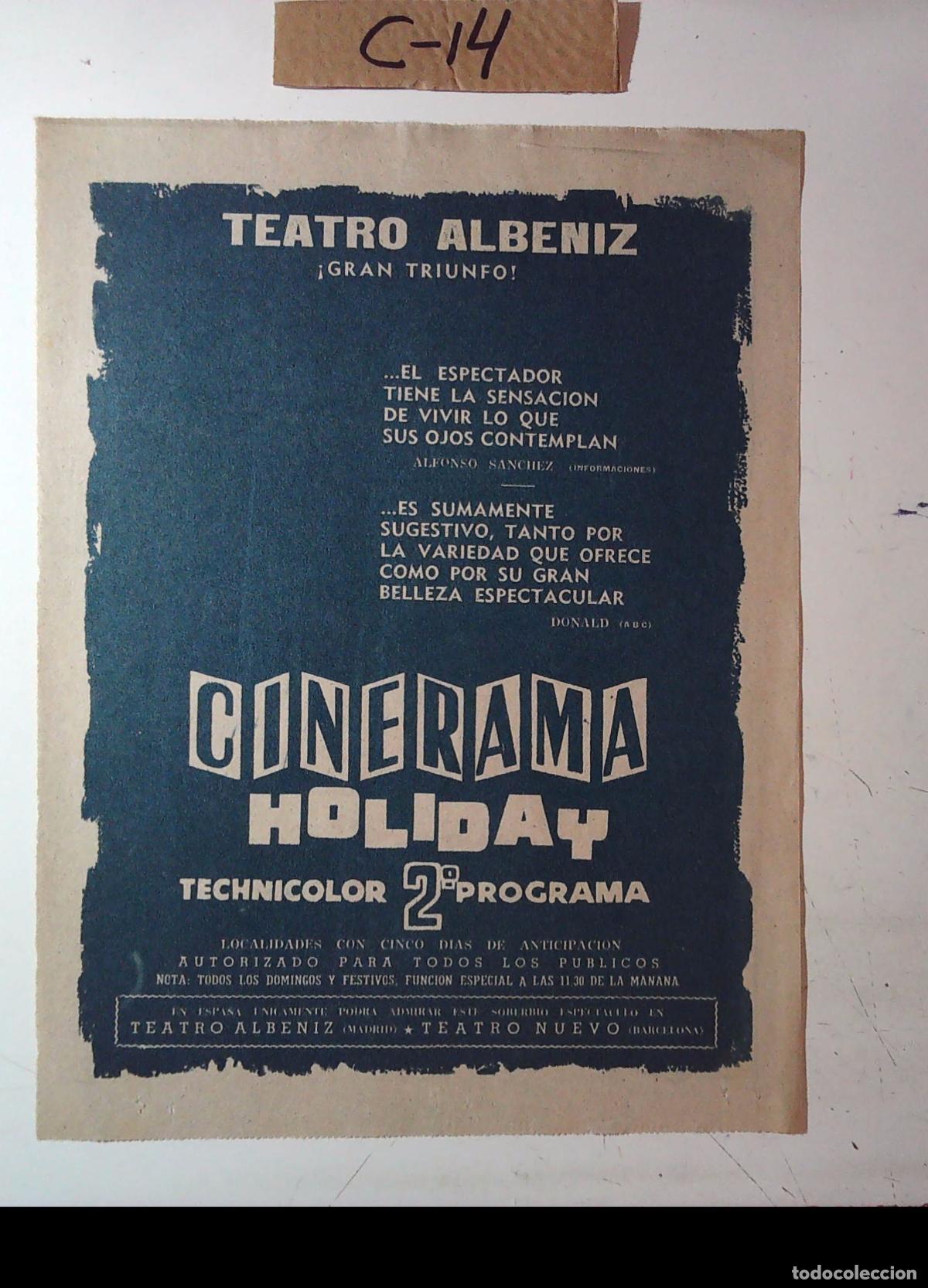 Cine: CINERAMA HOLIDAY EL TEATRO ALBENIZ
